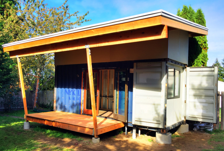 Seattle “C-Box” Backyard Cottage from a Shipping Container