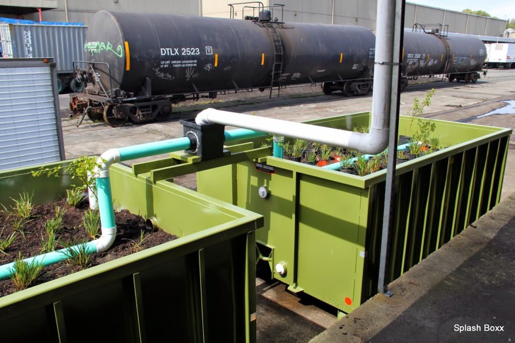 Portable Bio Retention Planters at Port of Seattle